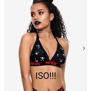 ISO!! HOT TOPIC SKULLS BIKINI TOP